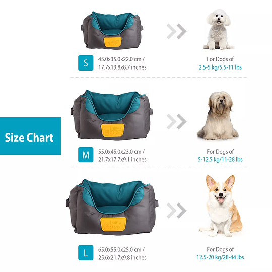 Cama para perros cuadrada GiGwi Place 