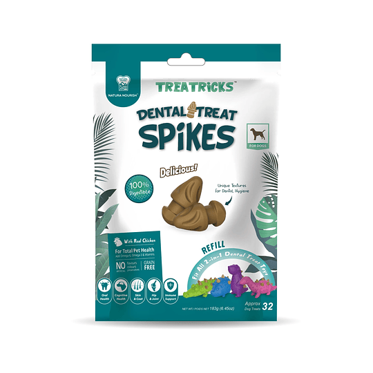 Snack para perros Natura Nourish Dental Treats Spikes Pollo