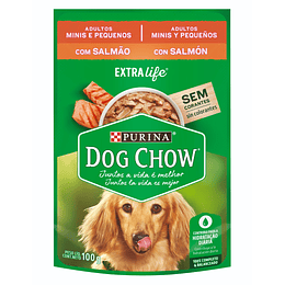 Snack para perros adultos minis y pequeños Dog Chow con salmón