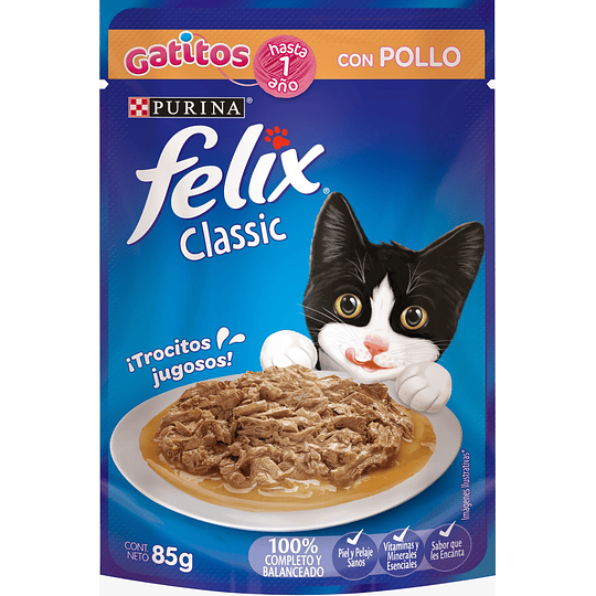 Alimento para gatitos Felix classic con pollo