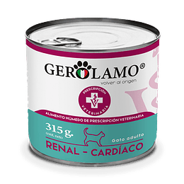 Alimento húmedo en lata para gatos Gerolamo Renal-cardíaco