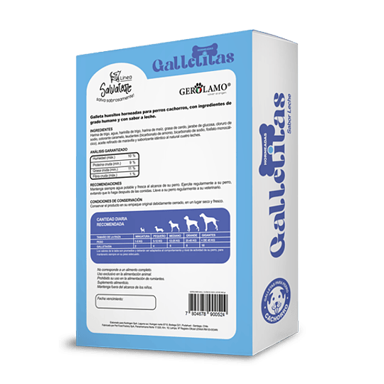 Galletas de leche para cachorro Gerolamo Salvatore