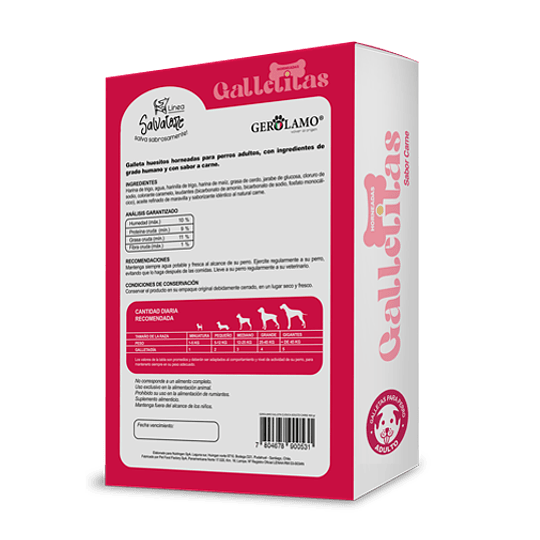 Galletas para perro adulto carne Gerolamo Salvatore