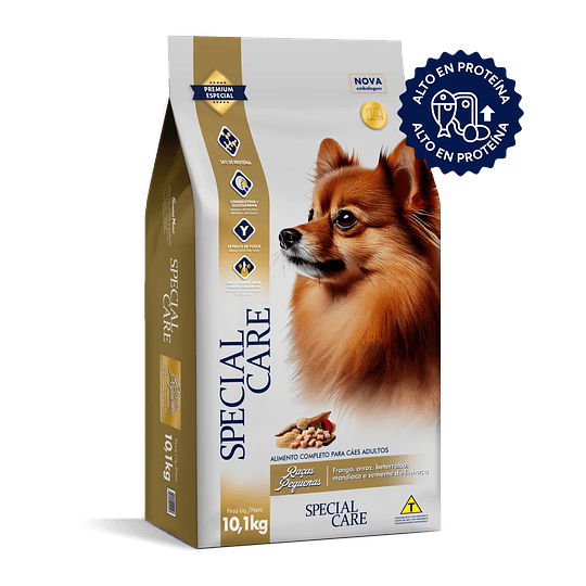 Alimento para perros adulto raza pequeña Special Care 10,1 kg.