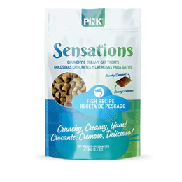 Galletas para gatos rellenas de pescado Sensations Pink 100 grs