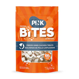Bites  Pink snack para gatos y perros de pollo  60 grs