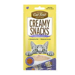 Creamy Snacks para gatos Cat Fest pato y caviar