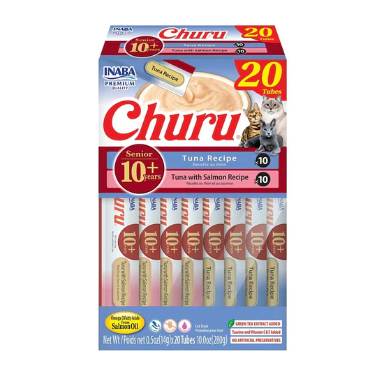 Snack Churu para gatos Senior  20 tubos