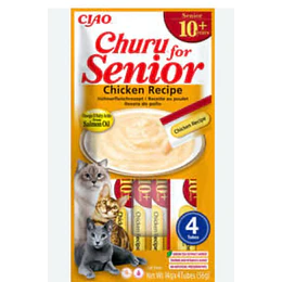 Snack para gatos Churu Senior 10+ pollo