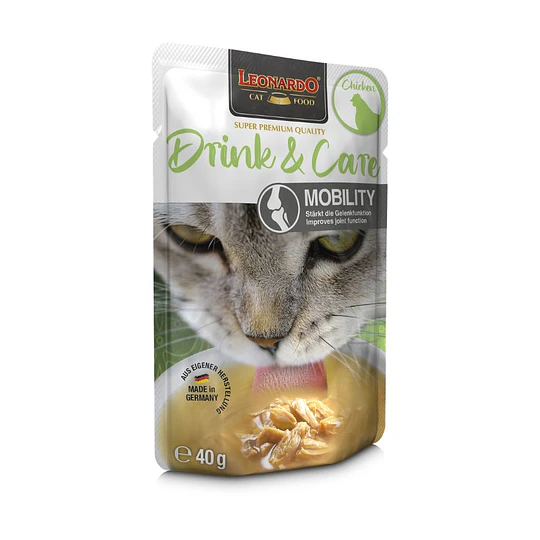 Alimento húmedo para gatos Leonardo Drink & Care Mobility