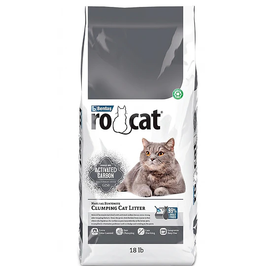 Arena sanitaria para gatos Rocat Carbón Activo 15 kg