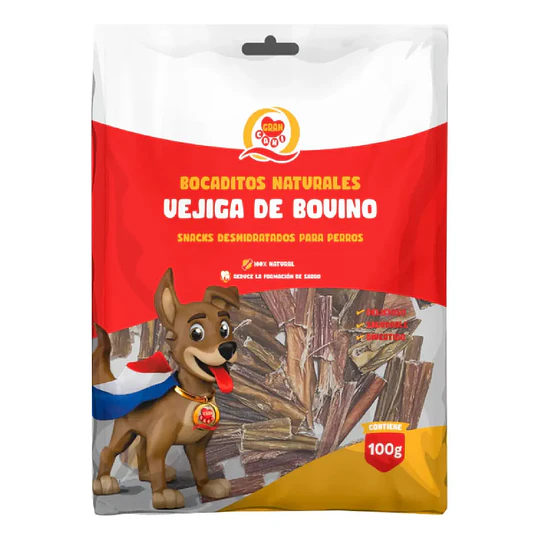 Snack para perros Vejiga de Bovino 100 grs.