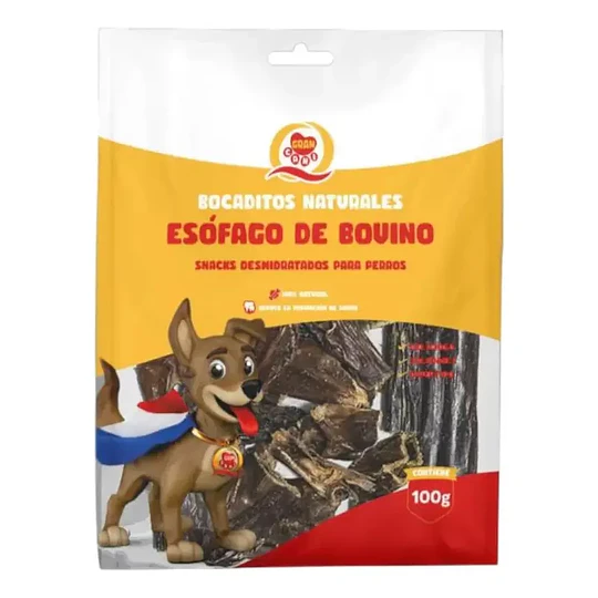 Snack para perros Esófago de Bovino