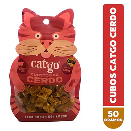 Snack para gatos cubitos de cerdo Catgo 50 grs