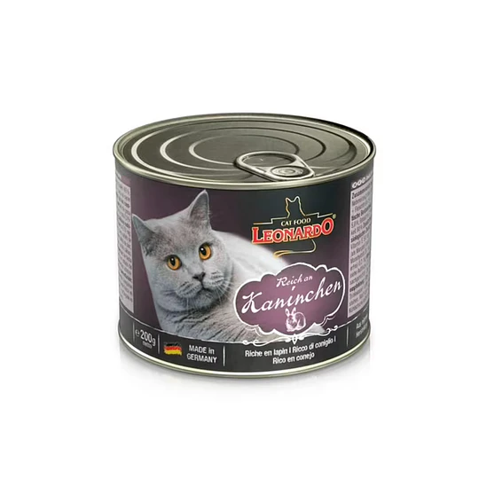 Leonardo rico en conejo – alimento húmedo para gatos