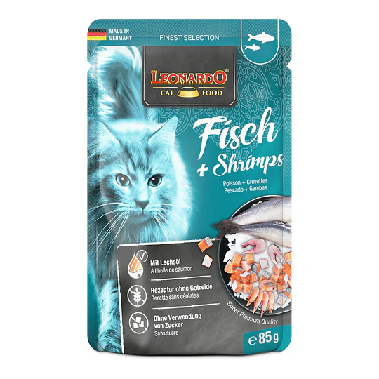 Leonardo Finest Selection Pescado con Camarones 85 g