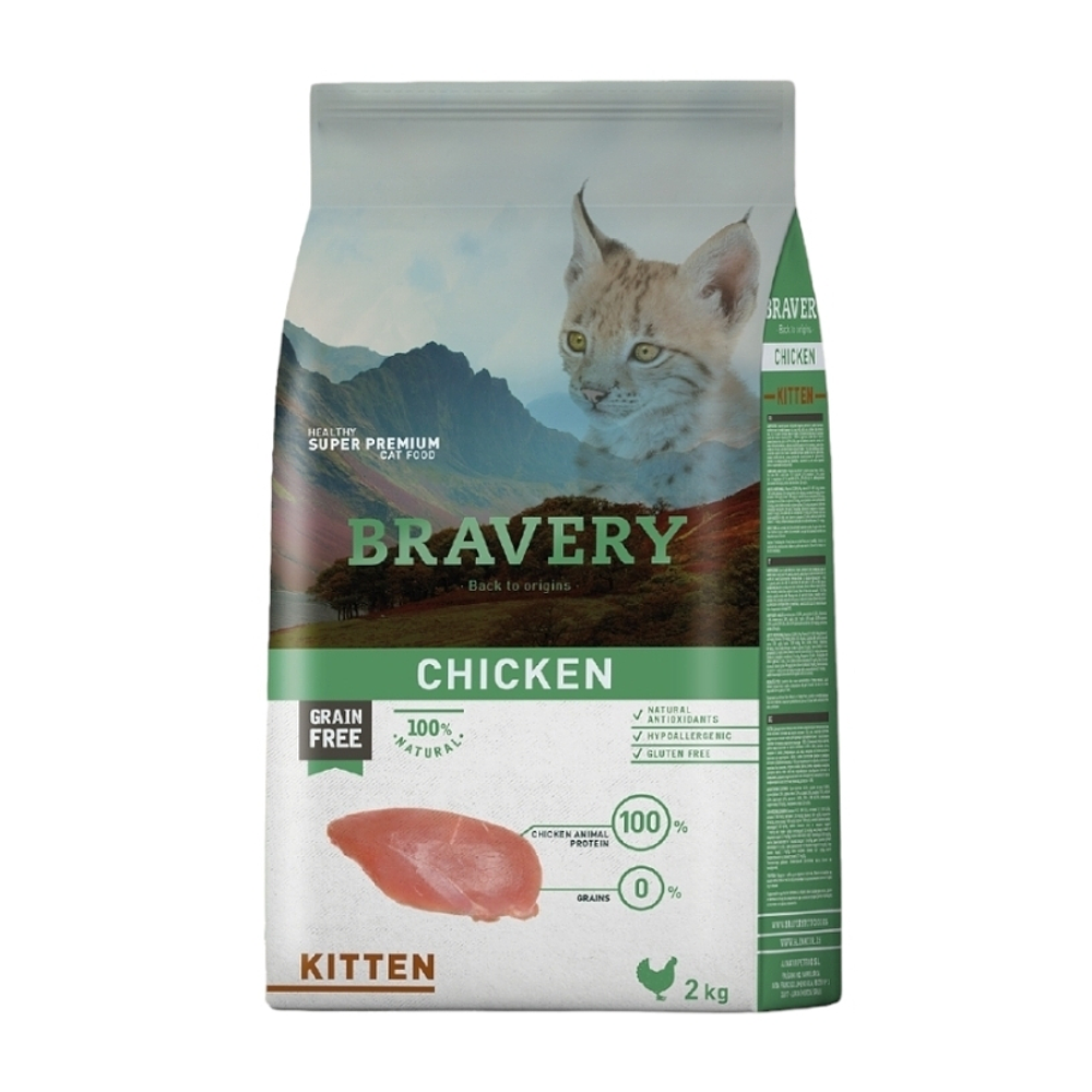 BRAVERY CHICKEN KITTEN 2 KG