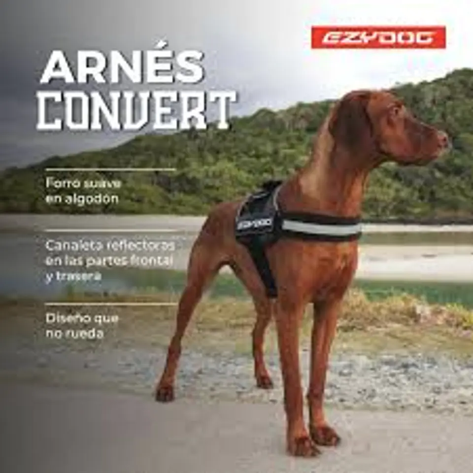 Arnés CONVERT | EZYDOG | Color Negro | Talla L 2