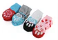Calcetines para Gatos y Perros | Talla M Color Rojo-Celeste - Miniatura 4