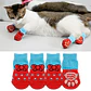 Calcetines para Gatos y Perros | Talla L Color Rosado-Rojo - Miniatura 6