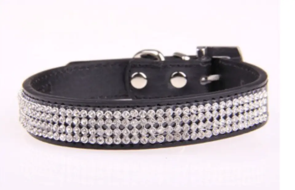 Collar Adiamantado Color Negro Talla S 1