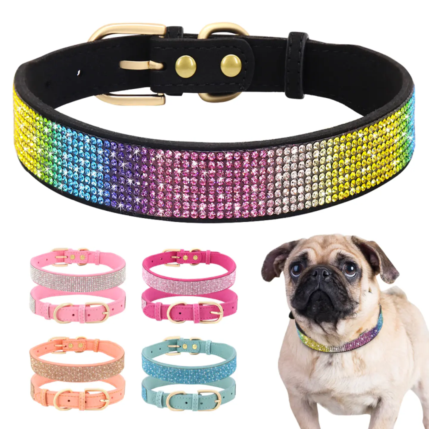 Collar Adiamantado Multicolor Talla S 3