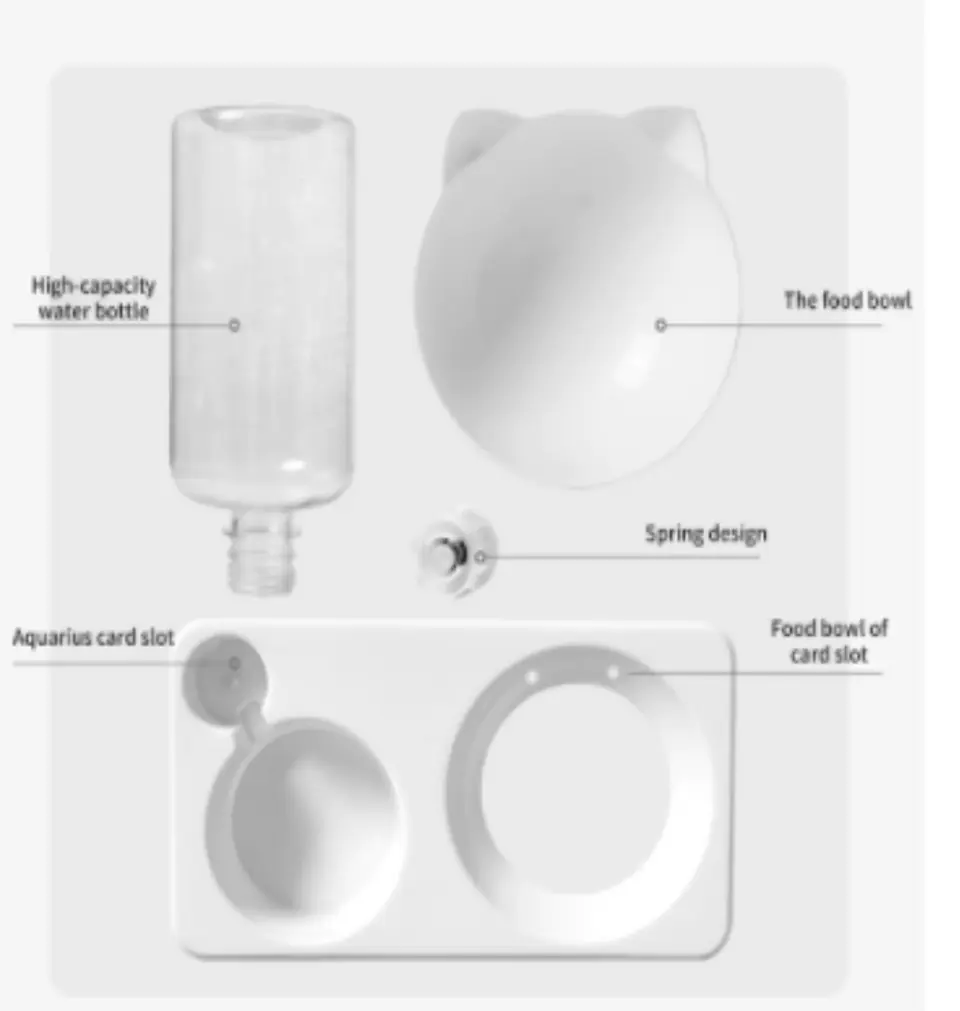 Contenedor de Alimento y Agua 500ml 5