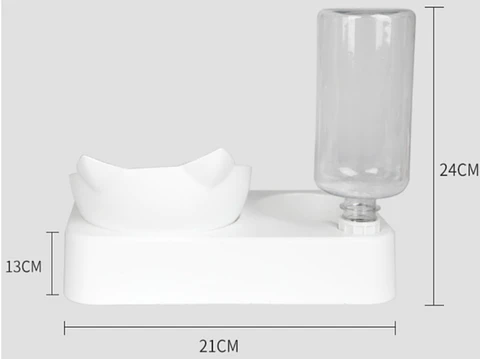 Contenedor de Alimento y Agua 500ml