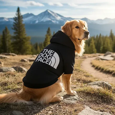Poleron DogFace con Capucha Talla XXL color Negro