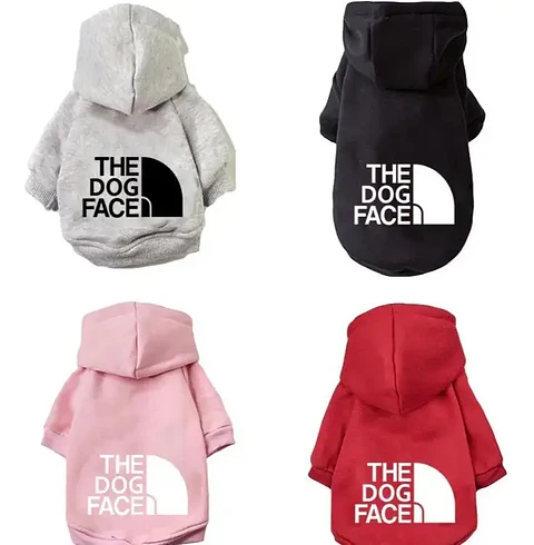 Poleron DogFace con Capucha Talla XL color Azul