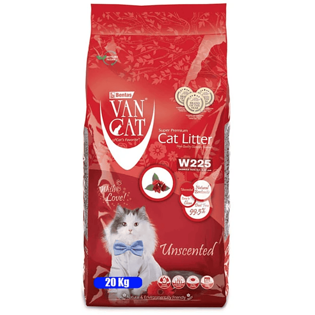 VAN CAT - Arena Súper Premium - Sin Aroma 20Kg