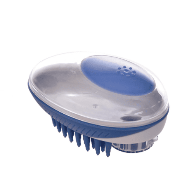 Dispesador de Jabón/Cepillo Azul  11,5 X 7,5 cm