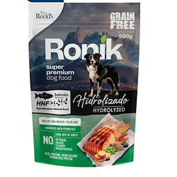 Alimento húmedo para perro Reelds hidrolizado sabor salmón - Ronik 500 g