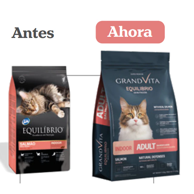 Equilibrio Gatos Adultos Salmón Indoor -1.5Kg 