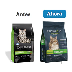 Equilibrio Gatos Adultos Castrado Hairball -1.5Kg 