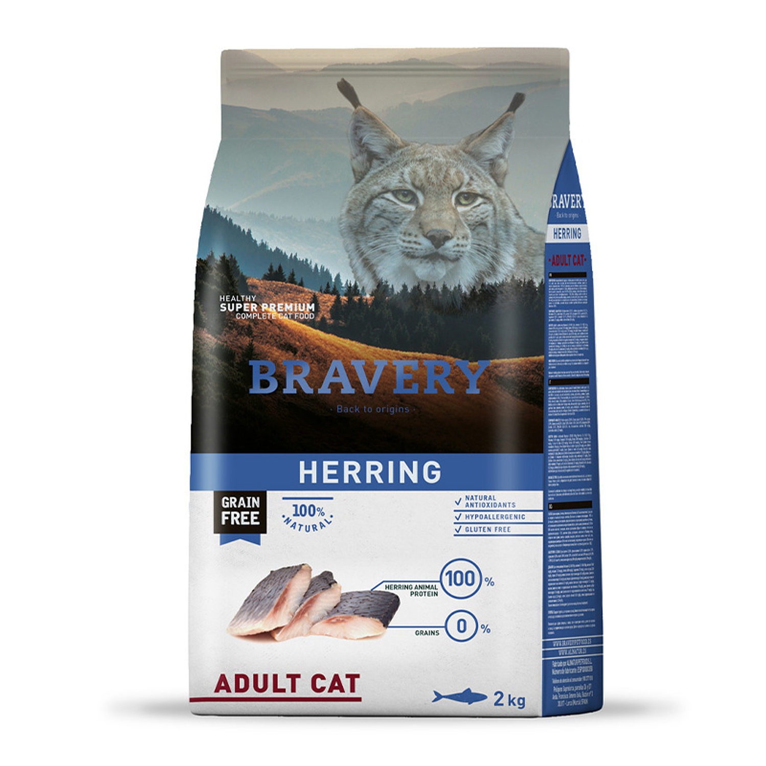 Bravery Gatos Arenque 2 kilos 1