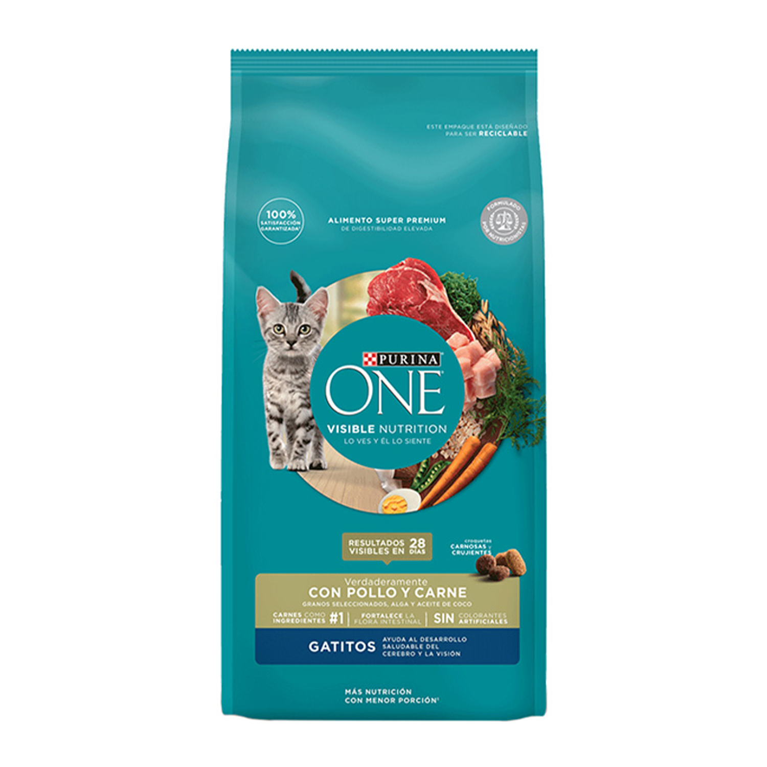 Purina One Gatito Pollo y Carne 2kg 1