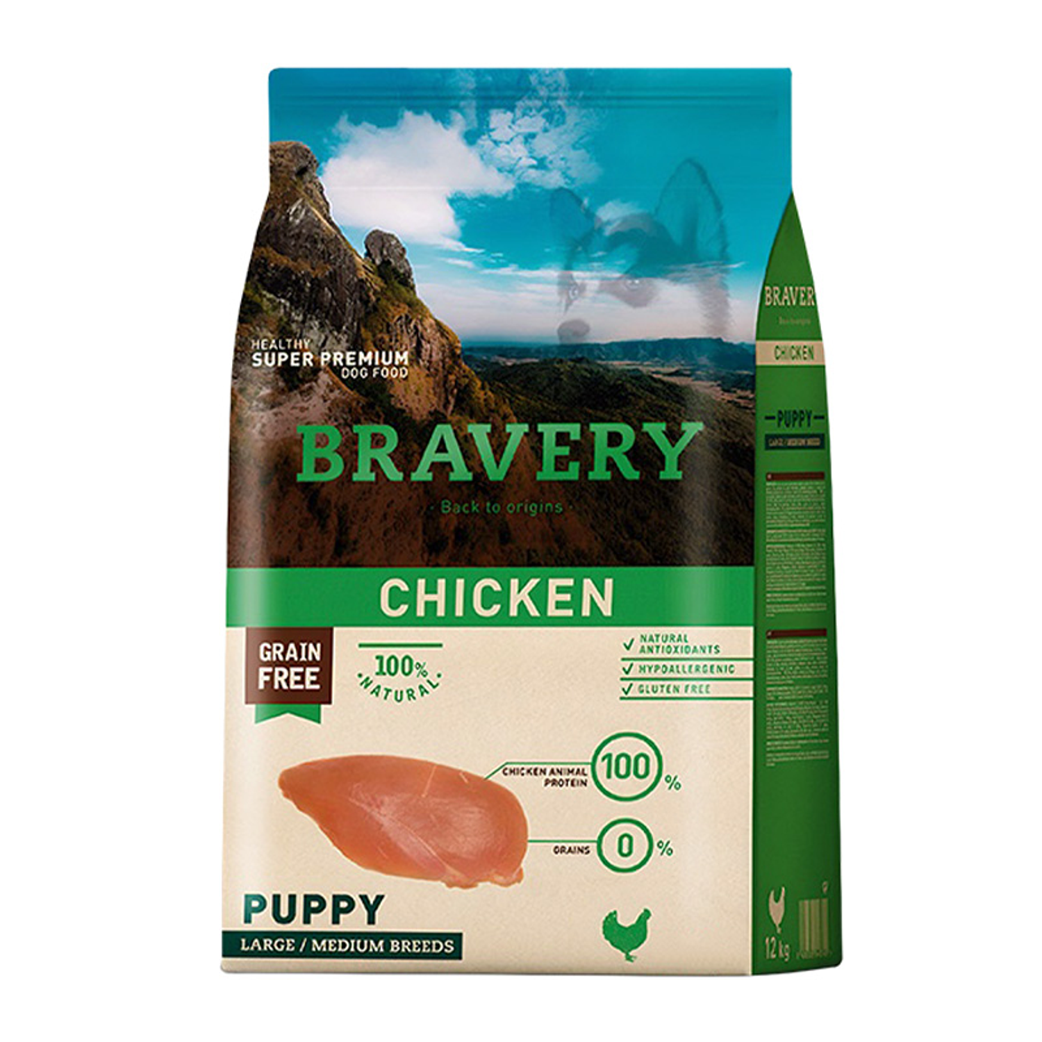 Bravery Puppy Pollo 4 kilos 1