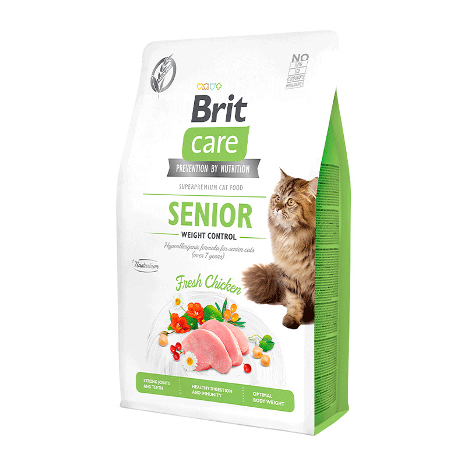 Brit Care Grain-Free Gatos Senior Weight Control 2 Kg 1