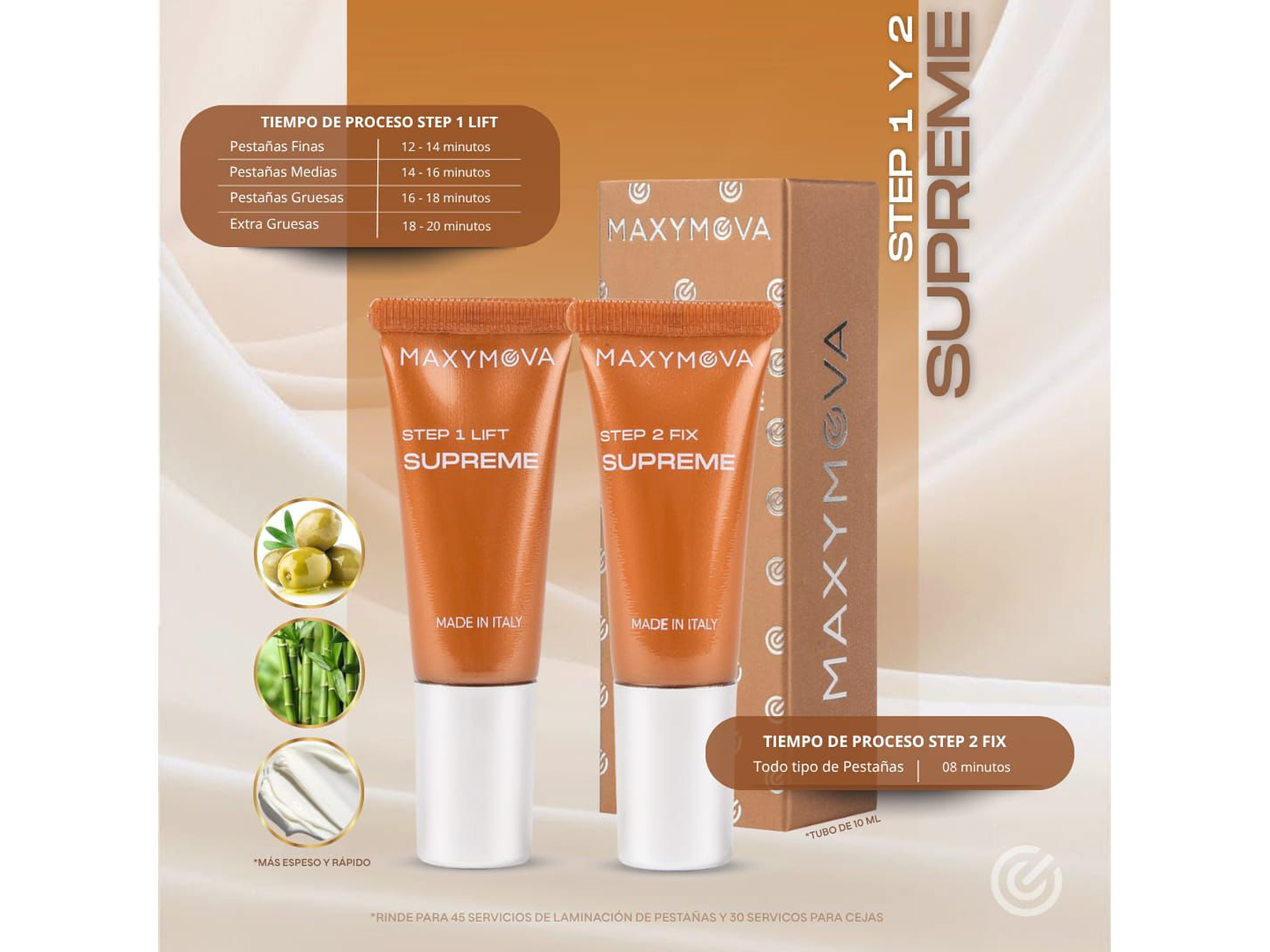 KIT PASO 1 y 2 SUPREME TUBO 10 ML 2