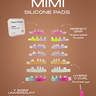 MODES DE SILICONA PARA PESTAÑAS MIMI - 7 PARES - RIZADO HÍBRIDO TIPO C