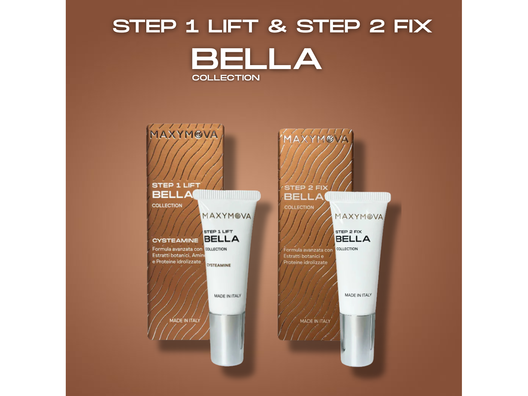 KIT PASO 1 Y 2 TUBO BELLA COLLECION 10 ML. 1