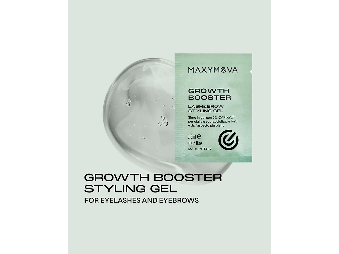 GROWTH BOOSTER STYLING GEL  SACHET 10 X 1.5 ML  (ACELERADOR DEL CRECIMIENTO AVANZADO SERUM GEL PARA PESTAÑAS Y CEJAS) 1