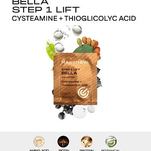 KIT PASO 1 Cisteamina + TGA Y PASO 2 - SACHETS BELLA COLLECTION (Korean Lash & Brow)