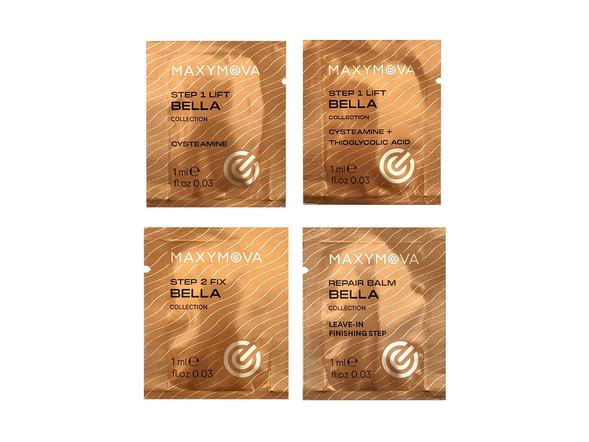 KIT DE PRUEBA EN SOBRES MONODOSIS – SISTEMA COREANO PARA PESTAÑAS Y CEJAS DE LA COLECCIÓN BELLA – 4 X 1 ML. 2