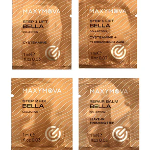 KIT DE PRUEBA EN SOBRES MONODOSIS – SISTEMA COREANO PARA PESTAÑAS Y CEJAS DE LA COLECCIÓN BELLA – 4 X 1 ML.