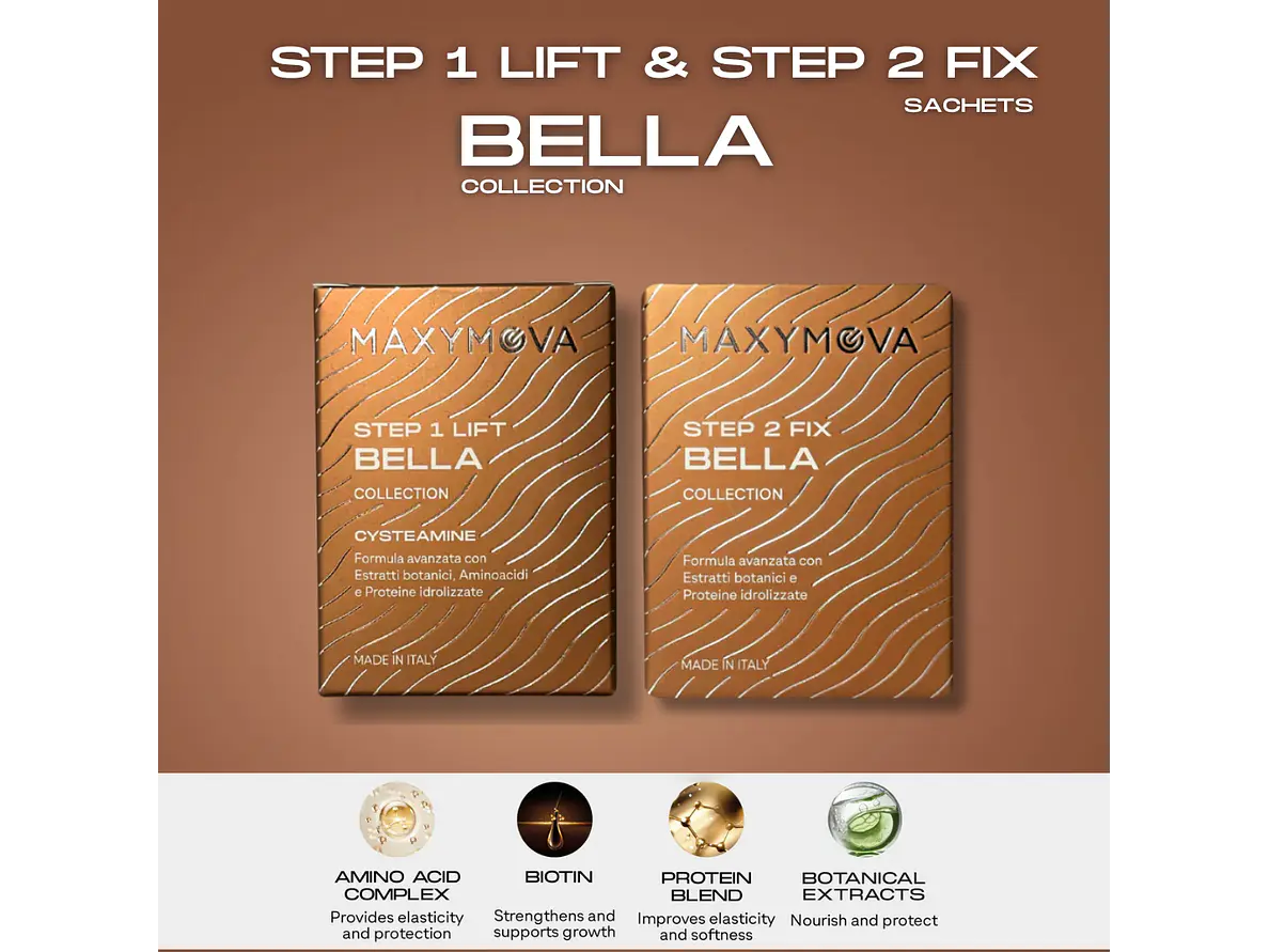 KIT BELLA PASO 1 y 2 A BASE DE CISTEAMINA Y PEROXIDO DE HIDRÓGENO. PARA LA TÉCNICA COREANA. 1