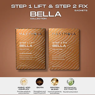 KIT BELLA PASO 1 y 2 A BASE DE CISTEAMINA Y PEROXIDO DE HIDRÓGENO. PARA LA TÉCNICA COREANA.