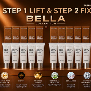(5 KIT) PASO 1 Cisteamina y PASO 2 TUBO BELLA COLLECTION 10 ML