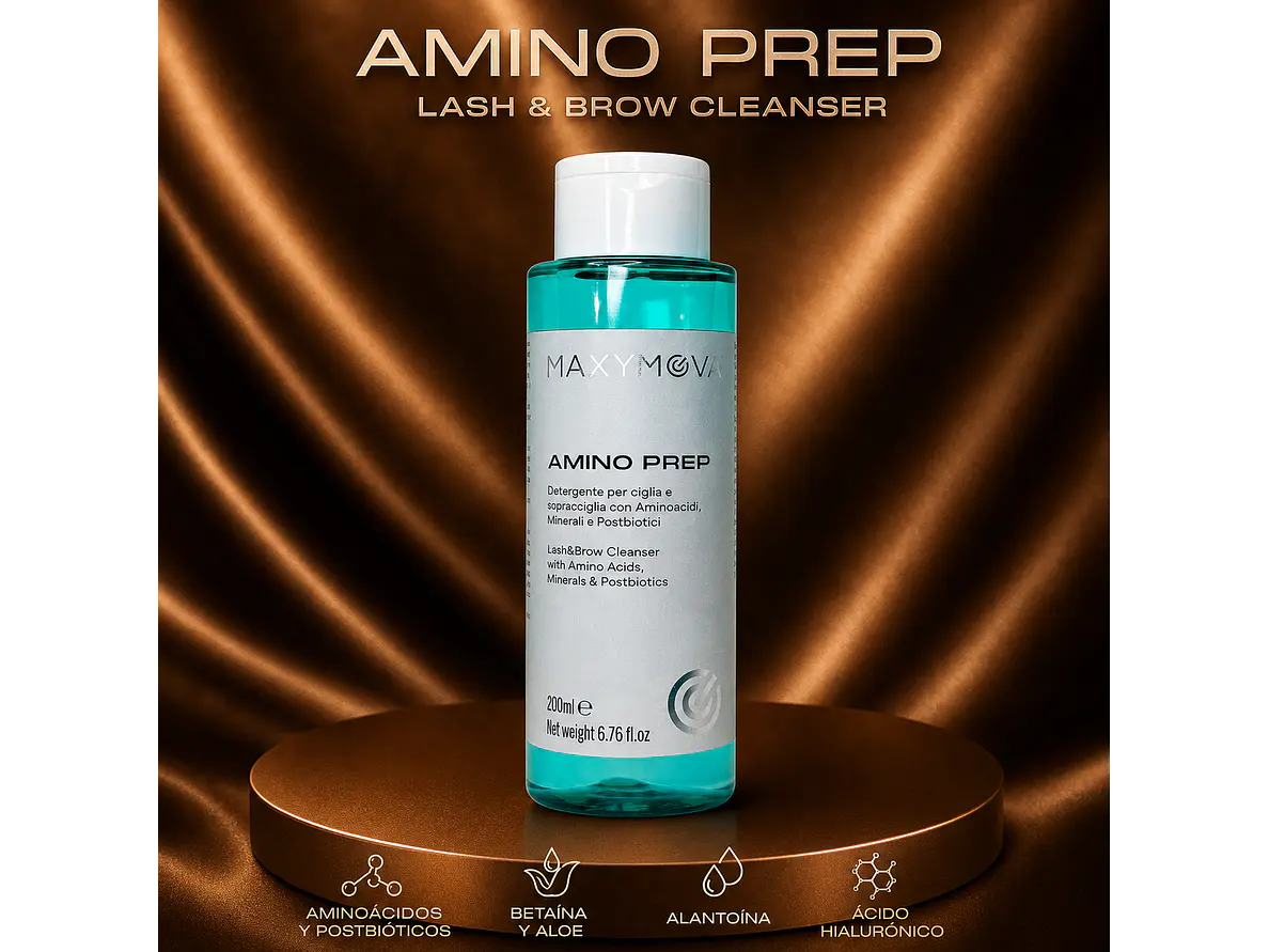 AMINO PREP - LOCIÓN DE LIMPIEZA PARA PESTAÑAS Y CEJAS. 1